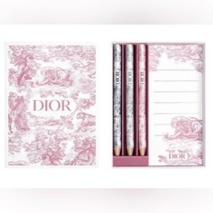 Dior Pink and Cream Stationery Set